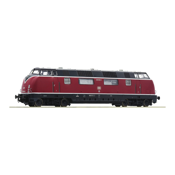 roco BR 220 DB Operating Manual