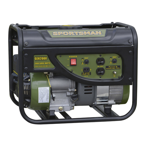 Sportsman GEN2000 Step-By-Step Quick Start Manual