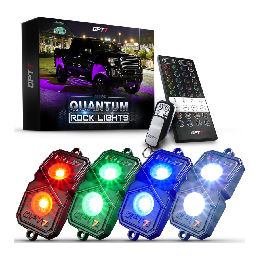 OPT7 QUANTUM ROCK LIGHTS Installation Guide