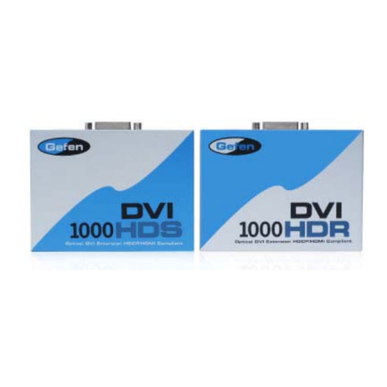 Gefen EXT-DVI-1000HD DVI Extender Manuals