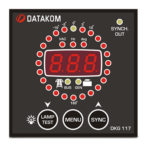 Datakom DKG-117 User Manual