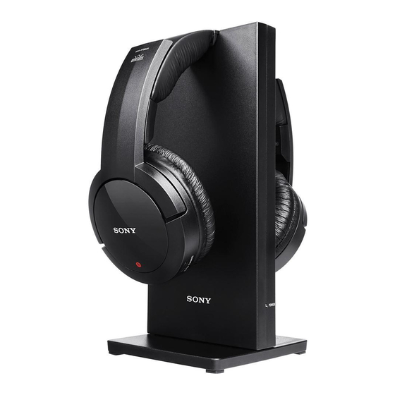 Sony MDR-RF985RK Important Safety Instructions