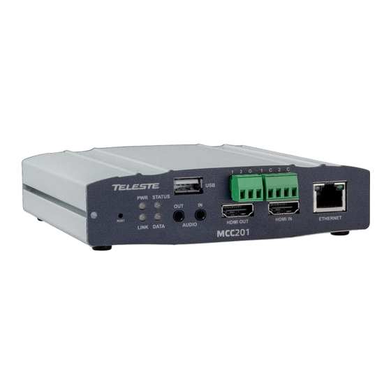 Teleste MCC201 User Manual