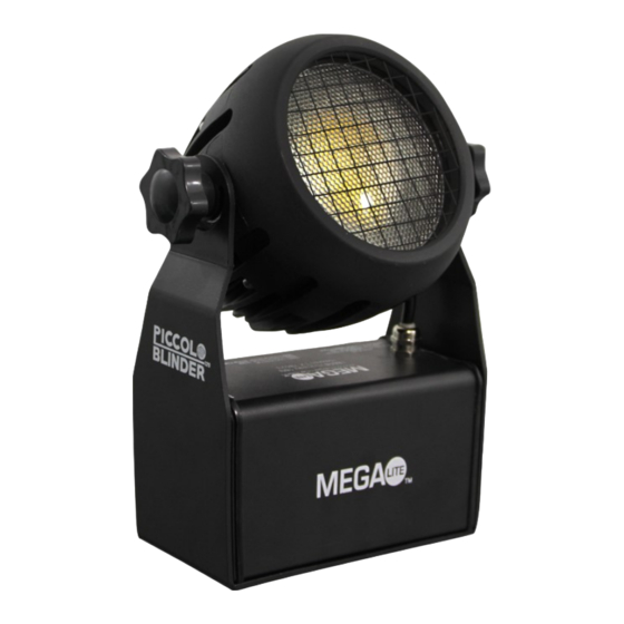 User Manuals: Mega Lite Piccolo Blinder 120 Stage Light