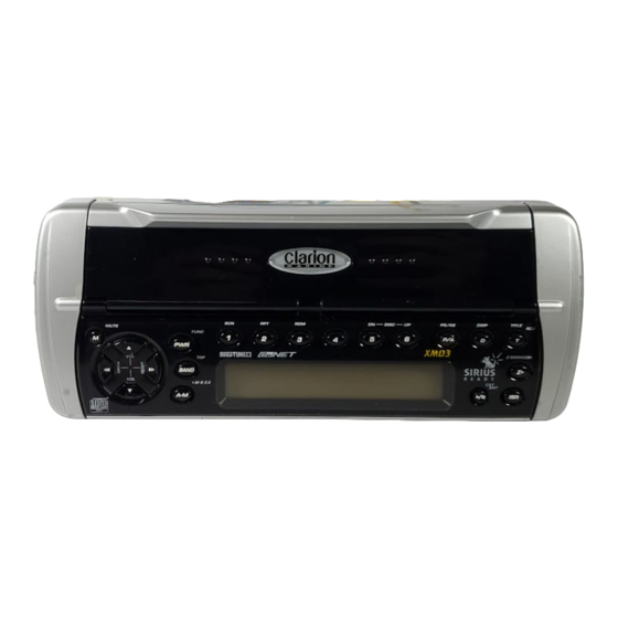 Clarion XMD3 Owner's Manual