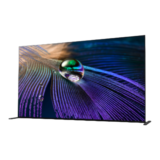 Sony BRAVIA 65A9xJ 4K OLED TV Manuals