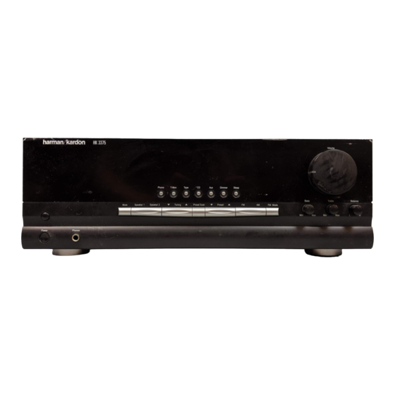 Harman Kardon HK3375 Owner's Manual