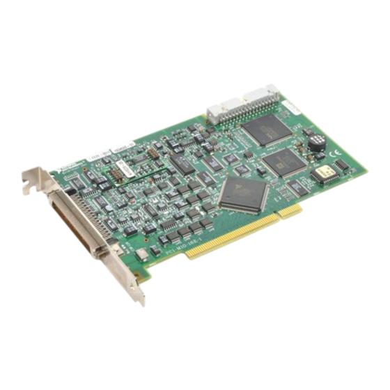 National Instruments 60 Series Note To Users