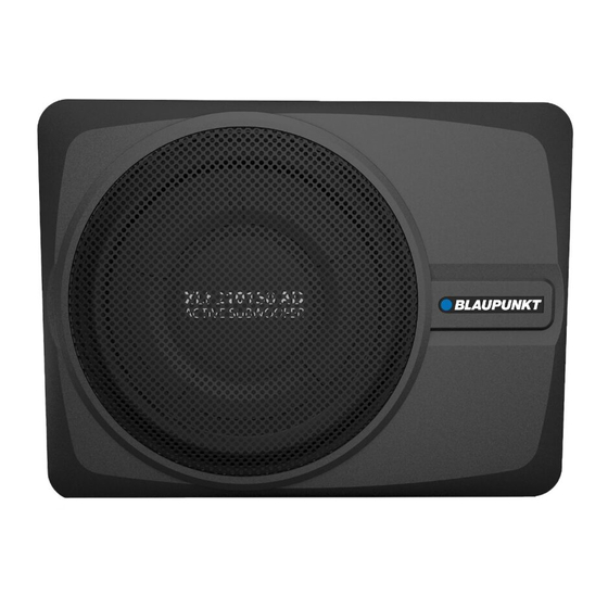 Blaupunkt XLf 210150 AD Manuals