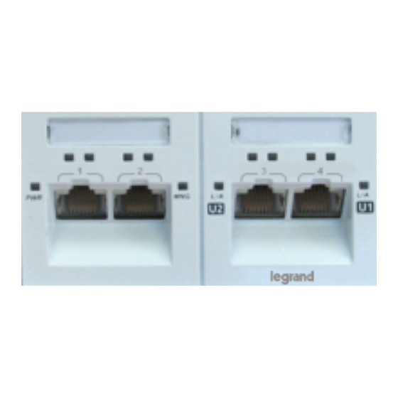 LEGRAND Mosaic Manageable switch Installation And Configuration Manual