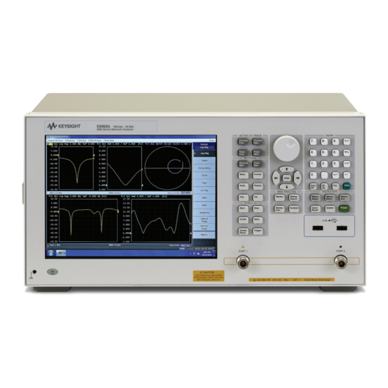 Keysight E5063A Installation Manual