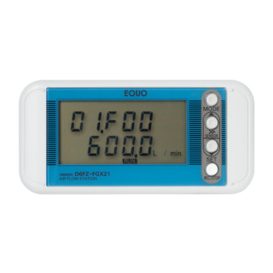 Omron ZN-A6112P Instruction Sheet