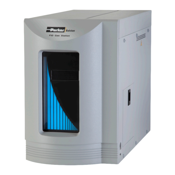 User Manuals: Parker Balston FID 1000 Gas Station