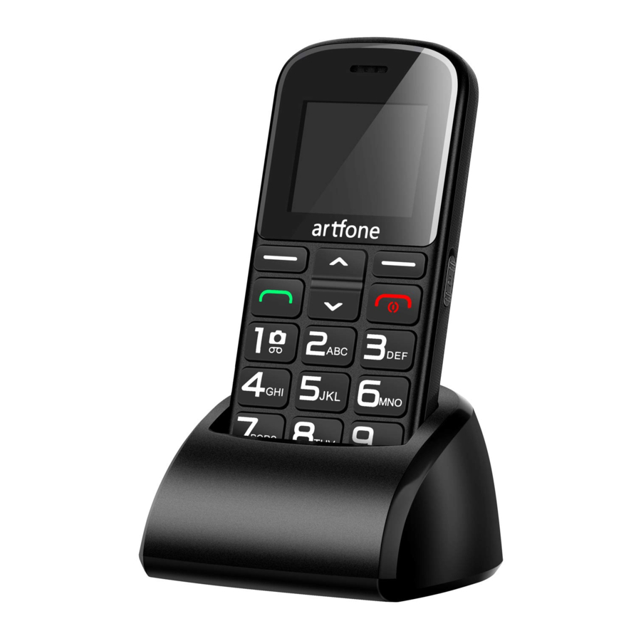 Artfone CS182 - Big Button Senior and Elderly Mobile Phone Manual