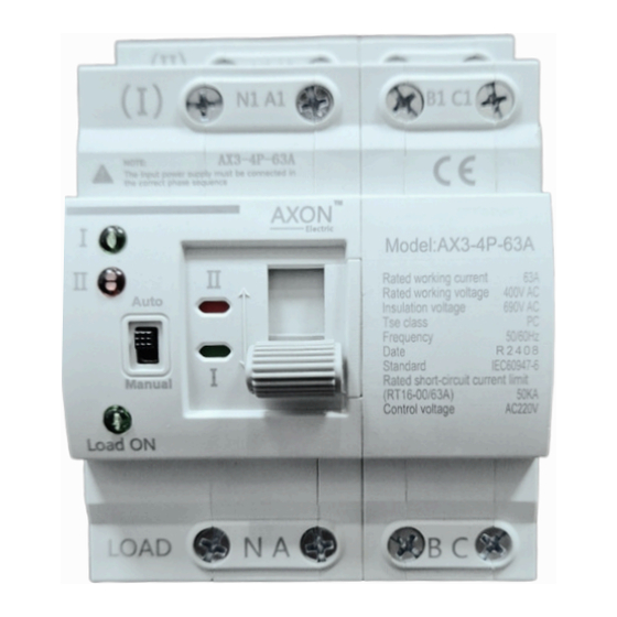 Axon AX3-63A Manual