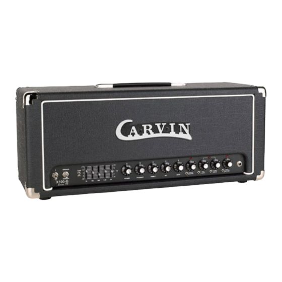 CARVIN X-AMP Manuals