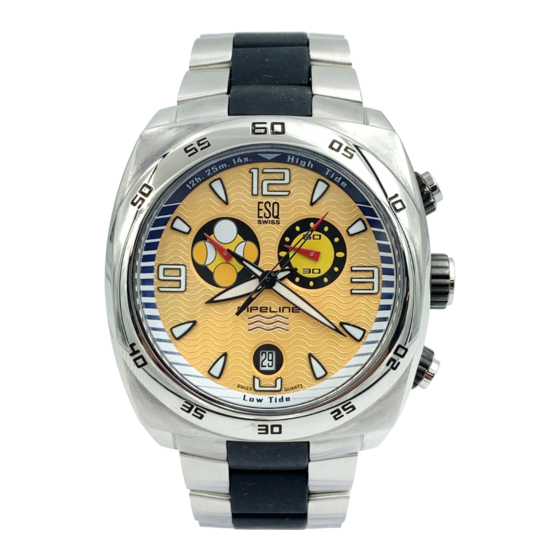 Movado ESQ Operating Instructions And Service Manual