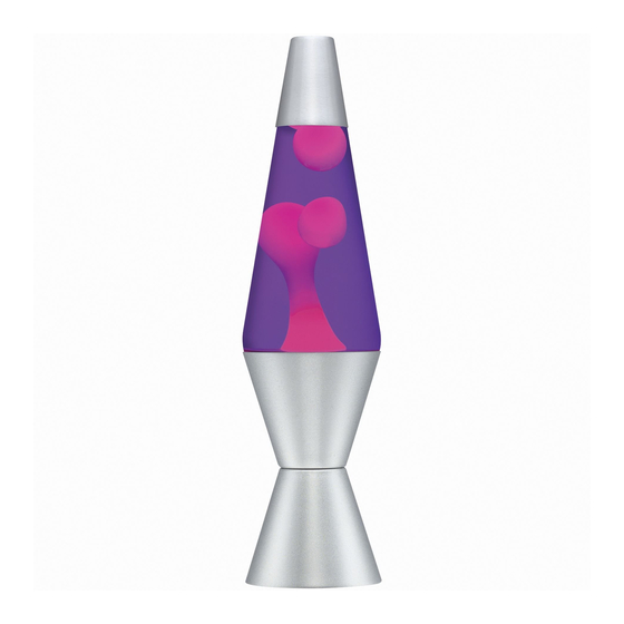 Lava Brand Motion Lamp Quick Start Manual