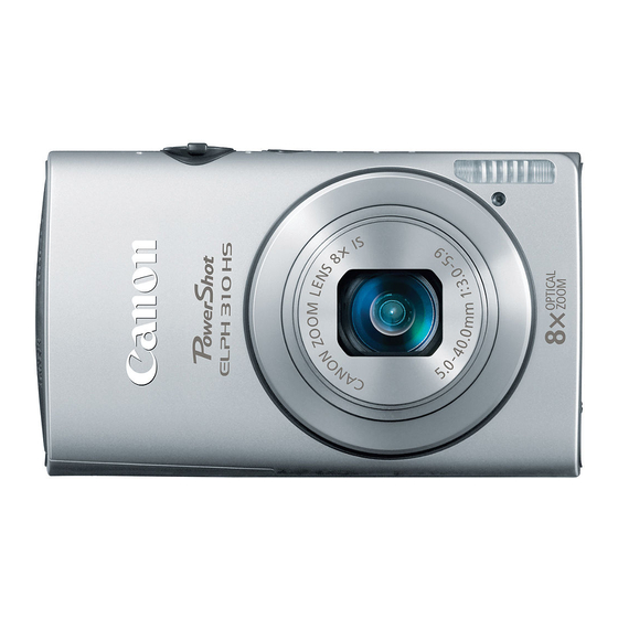 Canon Powershot ELPH 310 HS Software Manual