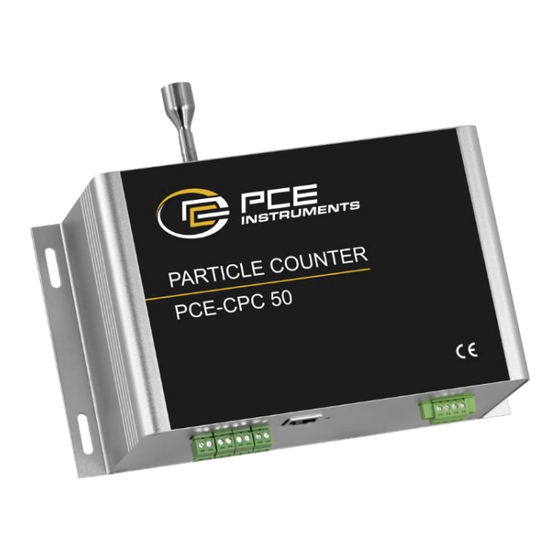 PCE Instruments PCE-CPC 50 User Manual