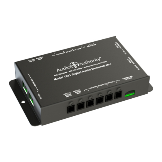 Audio Authority 1821 User Manual