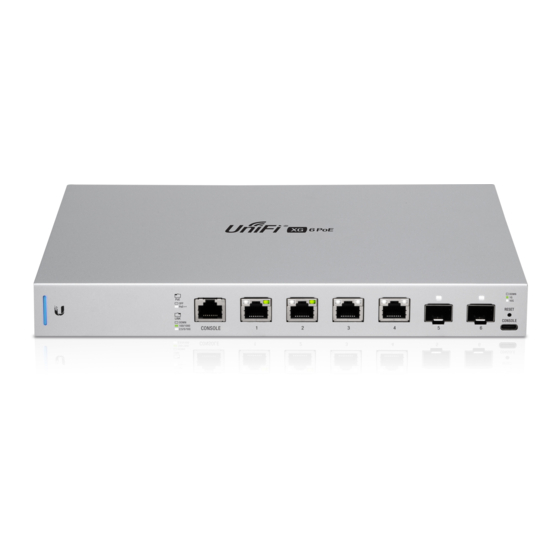 Ubiquiti UniFi US-XG-6POE Quick Start Manual