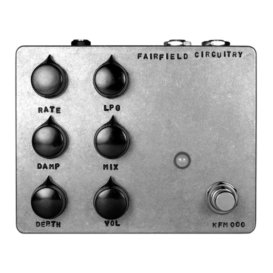 Fairfield Circuitry Shallow Water Quick Start Manual