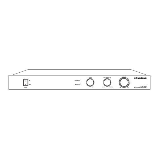 Soundavo PSB-300 Owner's Manual