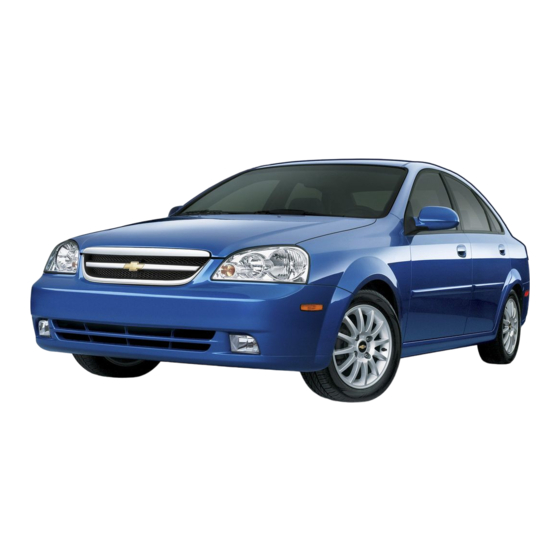 Chevrolet Optra 2004 Owner's Manual