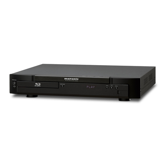 Marantz BD7003 User Manual