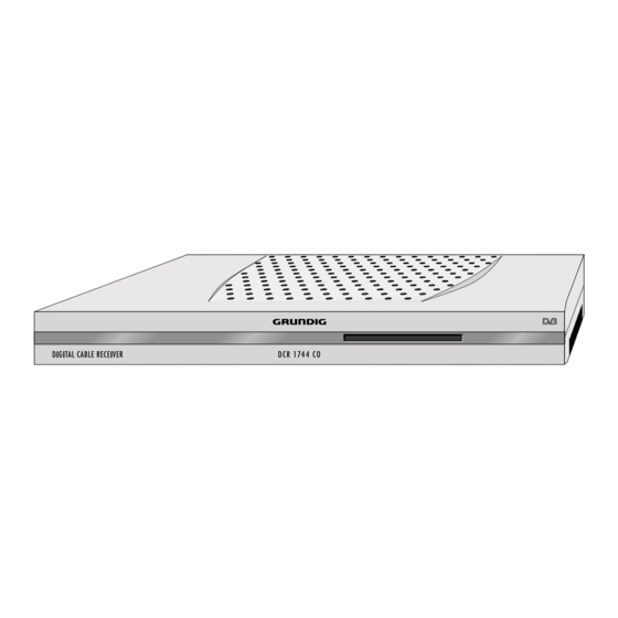 Grundig DCR 1744 CO User Manual