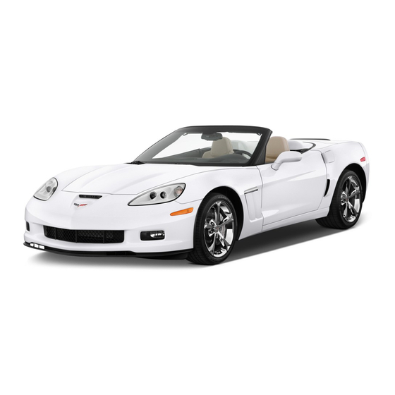 Chevrolet Corvette 2013 Owner's Manual