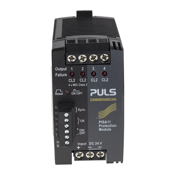 Puls PISA11.CLASS2 Instruction Manual