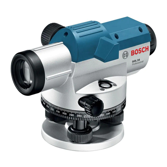 Bosch GOL 24 Manuals