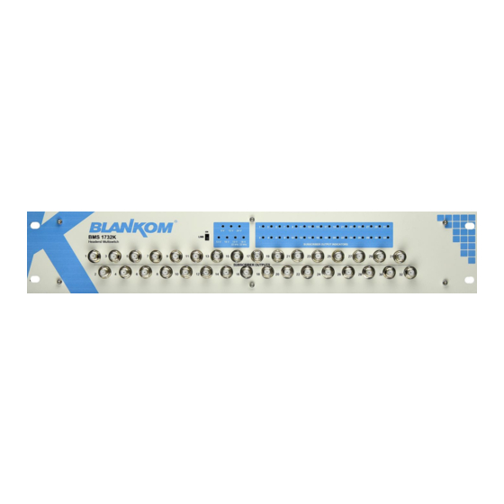 Irenis Blankom BMS-1732K Manuals