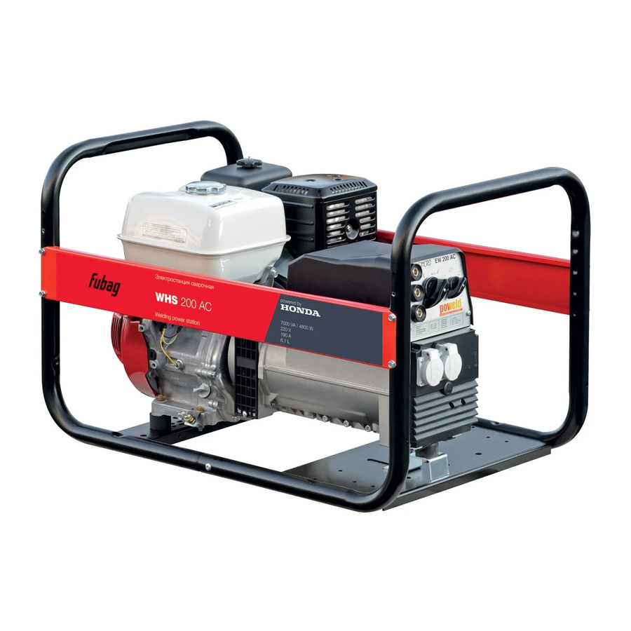 Fubag WHS 200AC Operator's Manual
