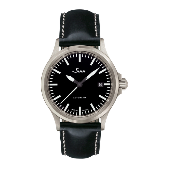 Sinn 556 series Sporty Watch Manuals