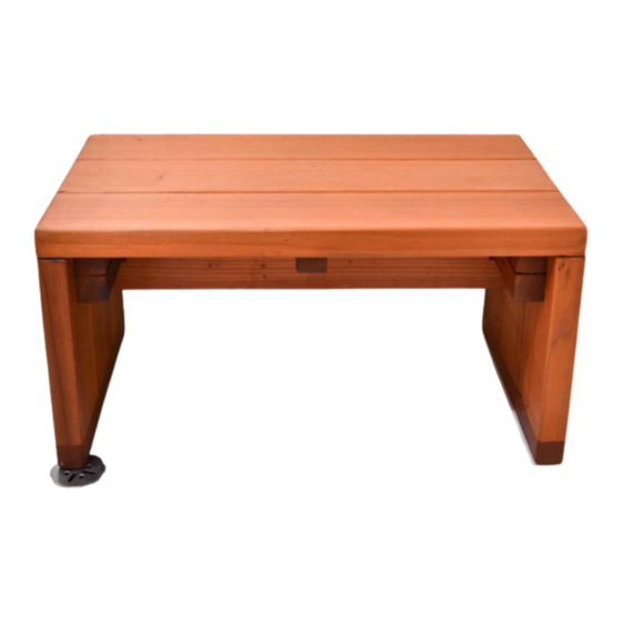 Forever Redwood MAYNARD WOOD SHOWER BENCH Assembly Instructions