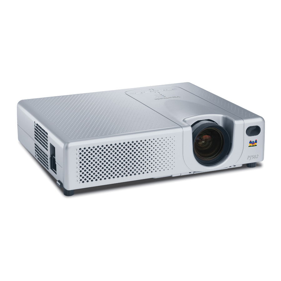 ViewSonic PJ502 User Manual