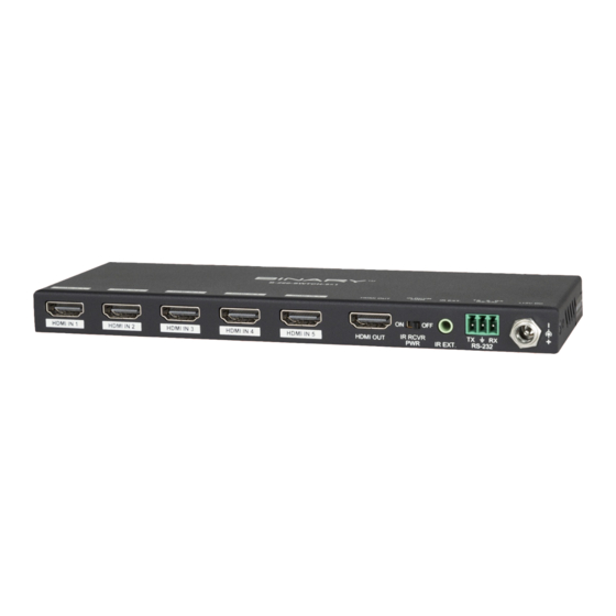 Snap One B-260-SWTCH-5X1 Install Manual