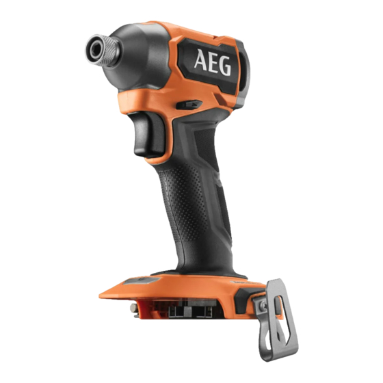 AEG BSS18SBL2 Original Instructions Manual
