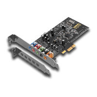 Creative Sound Blaster Audigy FXSB1570 User Manual
