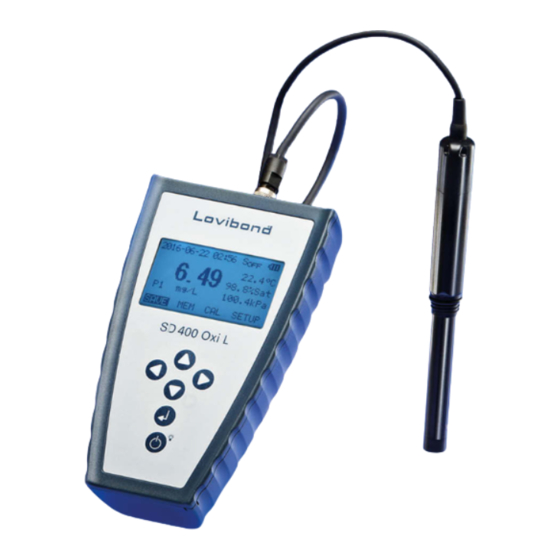 Aqualytic SD 400 Oxi L Quick Start Manual