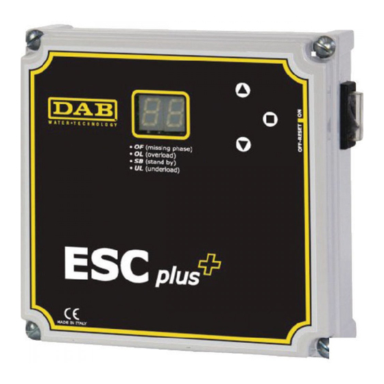 DAB ESC plus 3M Instruction For Installation And Maintenance