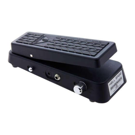 Behringer HELL-BABE HB01 Quick Start Manual