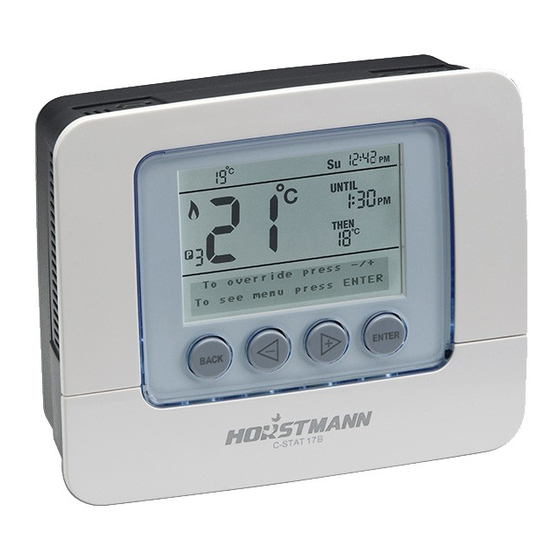 Horstmann C-Stat 17-B Installation Instructions Manual