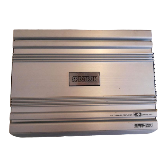 Spectron SPA2200Z Owner's Manual