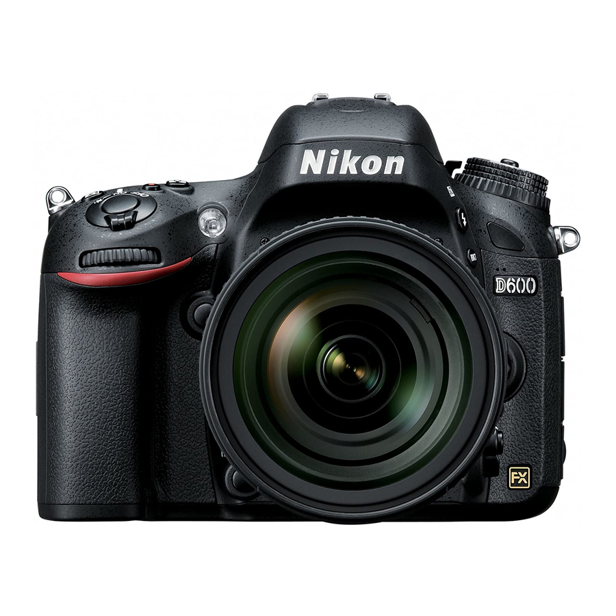 Nikon D600 Digital Field Manual