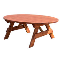 Forever Redwood OVAL PICNIC TABLE Assembly Instructions