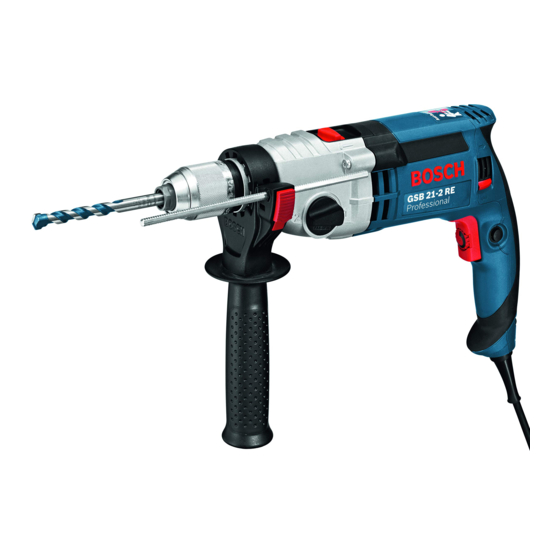 Bosch Professional WEU GSB 21-2 Original Instructions Manual
